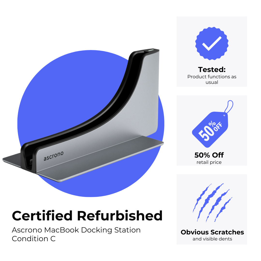 Certified Refurbished Ascrono Docking Station Condition C (50% off)