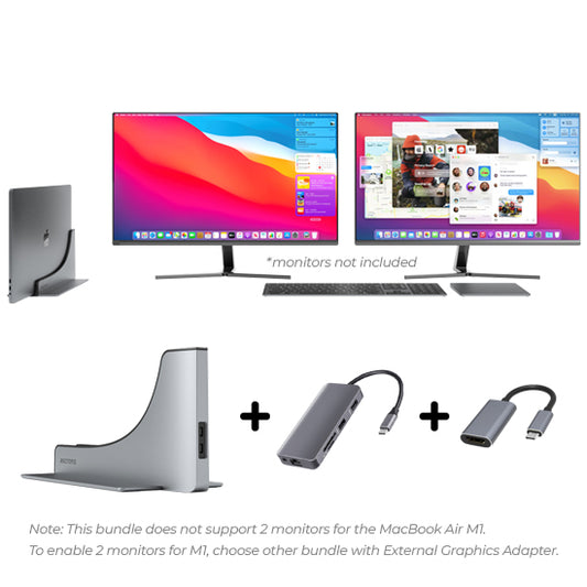 Dual 4K HDMI Adapter Bundle - MacBook Air (2018-2020)