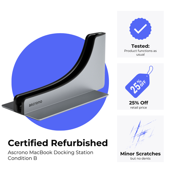 Certified Refurbished Ascrono Docking Station Condition B (25% off)
