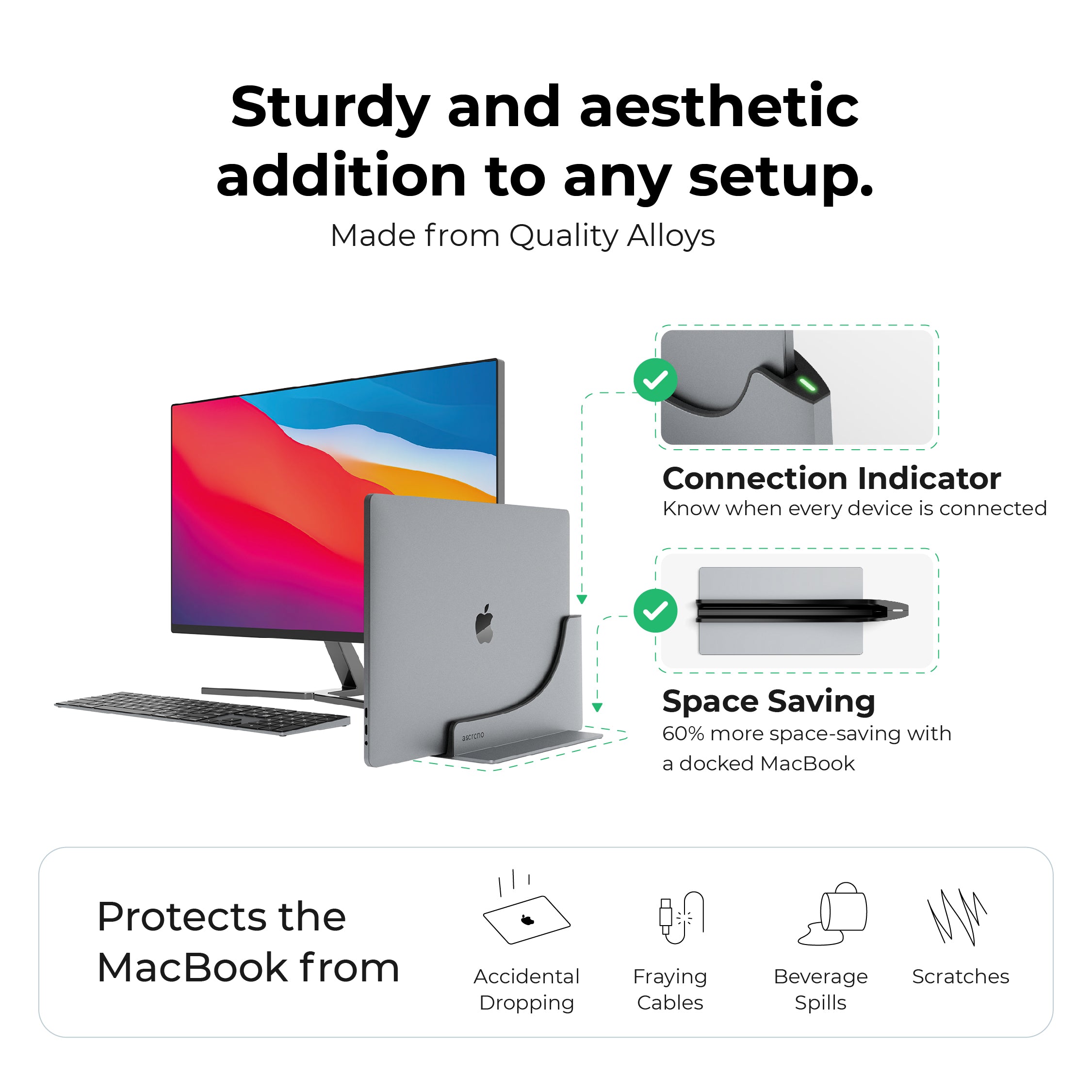 Ascrono® MacBook Docking Station