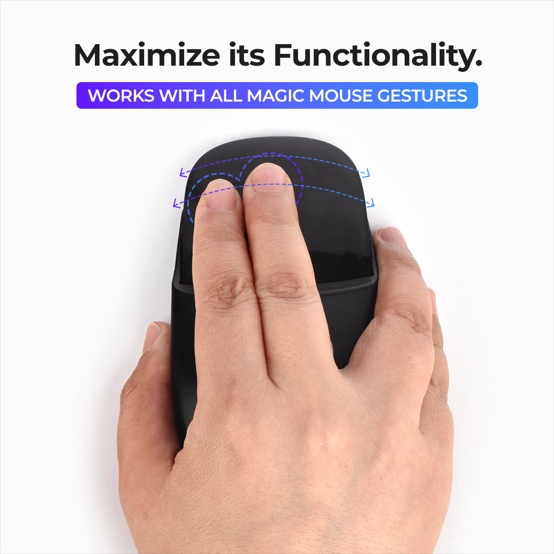  FIDECO Mouse Dock, Compatible with Apple Magic Mouse 2, Mouse  Grip for Magic Mouse, Ergonomic Design, Increase Comfort and Full Control :  Electronics